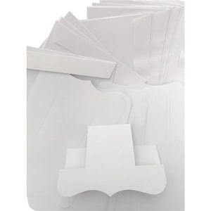 WHITE POP UP CARDS AND ENVELOPES PK20/20