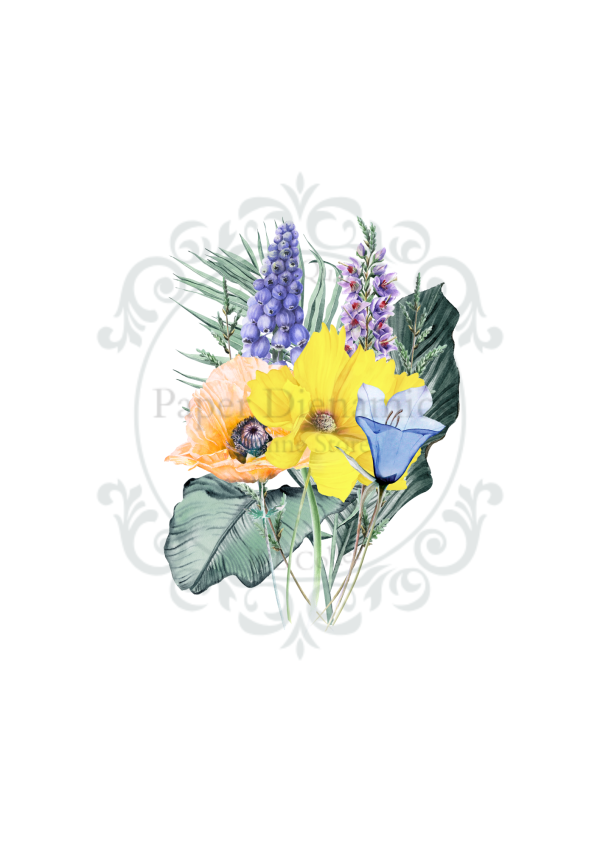 (140GSM) A4 FLORAL TOPPER INSERT - Image 10