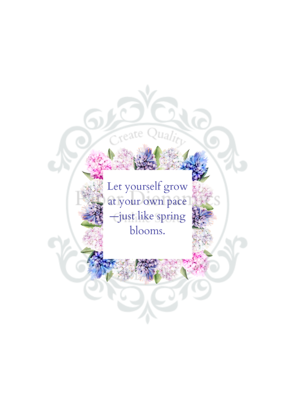 (140GSM) A4 FLORAL TOPPER INSERT - Image 8