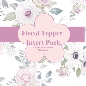 (140GSM) A4 FLORAL TOPPER INSERT