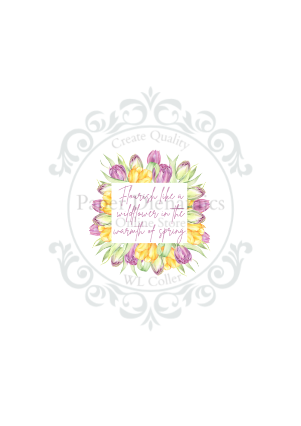 (140GSM) A4 FLORAL TOPPER INSERT - Image 6