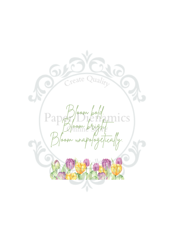(140GSM) A4 FLORAL TOPPER INSERT - Image 5