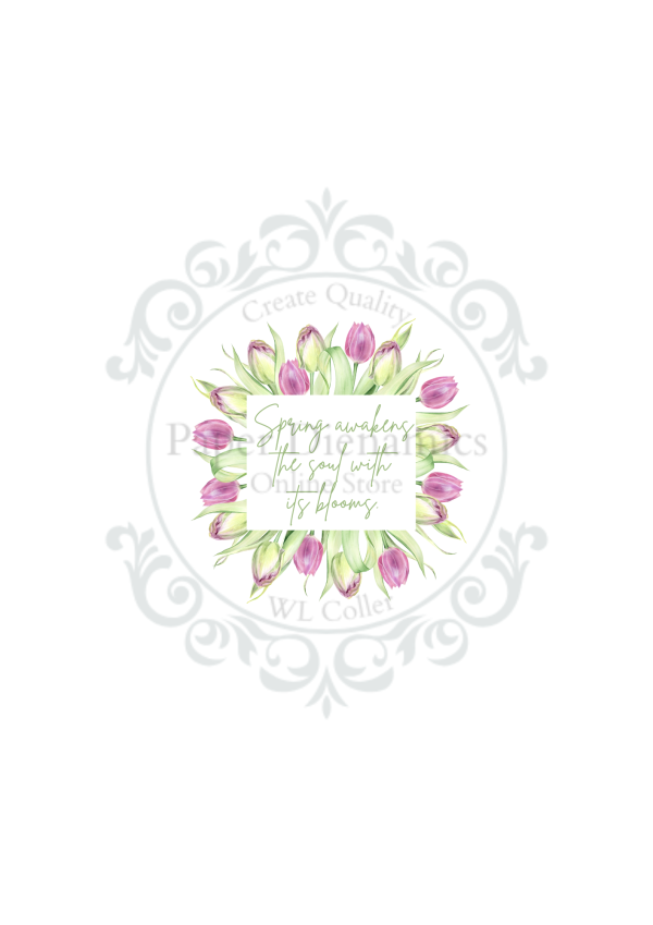 (140GSM) A4 FLORAL TOPPER INSERT - Image 3