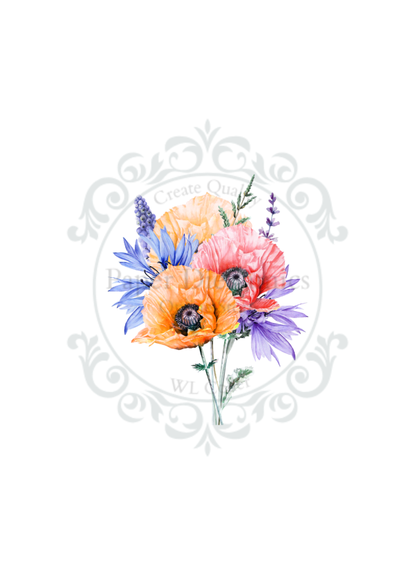 (140GSM) A4 FLORAL TOPPER INSERT - Image 19