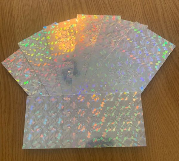 400GSM TRIPLE SNOWFLAKES HOLOGRAPHICS