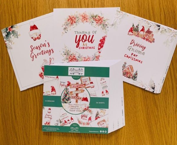 250GSM 178X178 GONE GNOME FOR CHRISTMAS SENTIMENTS