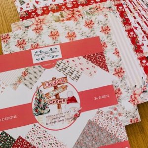 250GSM 200x200 GONE GNOME FOR CHRISTMAS BACKGROUNDS