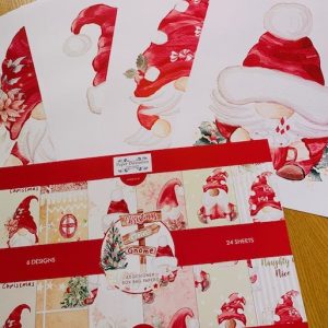 250gsm SANTA GNOME ART