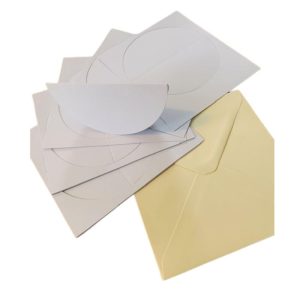 (350GSM) 6" DECKLE ROCKER CARD AND ENVELOPES