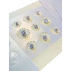 (120GSM) A5 CURLY WURLY FLOWERS PEARLESCENT