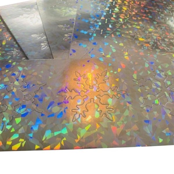 400GSM TRIPLE SNOWFLAKES HOLOGRAPHICS - Image 2