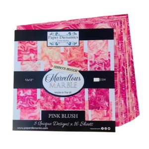 (250G) 12X12 MARVELLOUS MARBLES PINK BLUSH