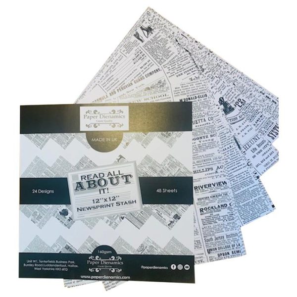 (160G) 12X12 READ ALL ABOUT IT PAPER STASH - Image 4