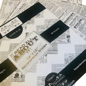 (160G) 12X12 READ ALL ABOUT IT PAPER STASH