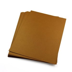 (300G) A4 PD PEARLESCENT COGNAC GOLD CARD PK20