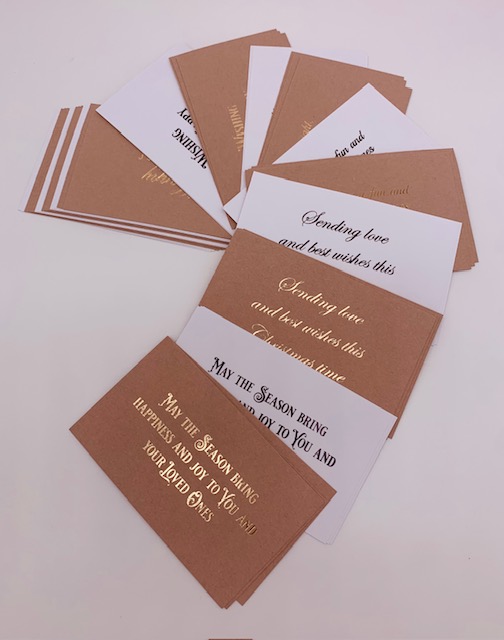 (270G) 150X90 RUSTIC FOIL SENTIMENTS COLLECTION PK48 - Image 2