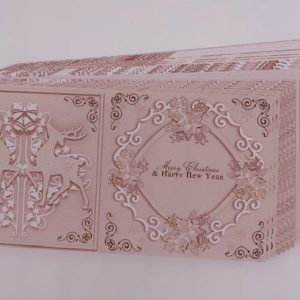 100X200 RUSTIC FESTIVE MAGIC MINI DESIGNER CARDS PK24