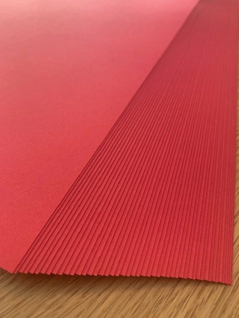 Christmas happy red 160gsm card 50 sheet pack A4