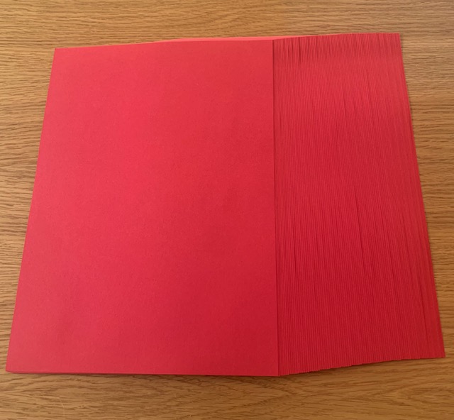 Christmas happy red 80gsm paper 100 sheet pack A4