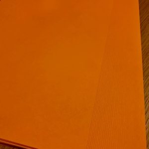 (210G) A4 CHRISTMAS FLAME ORANGE CARD PK40