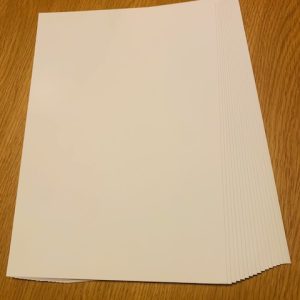 (350G) A4 CREAM LAID CARD PK20