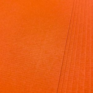 (300G) A4 DEEP ORANGE EMBOSSED CARD PK25