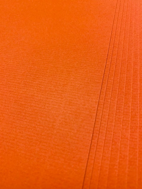 (300G) A4 DEEP ORANGE EMBOSSED CARD PK25