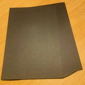 (270G) A4 BLACK CARD PK25