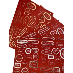 A4 ENVY RED FESTIVE SENTIMENTS PK10