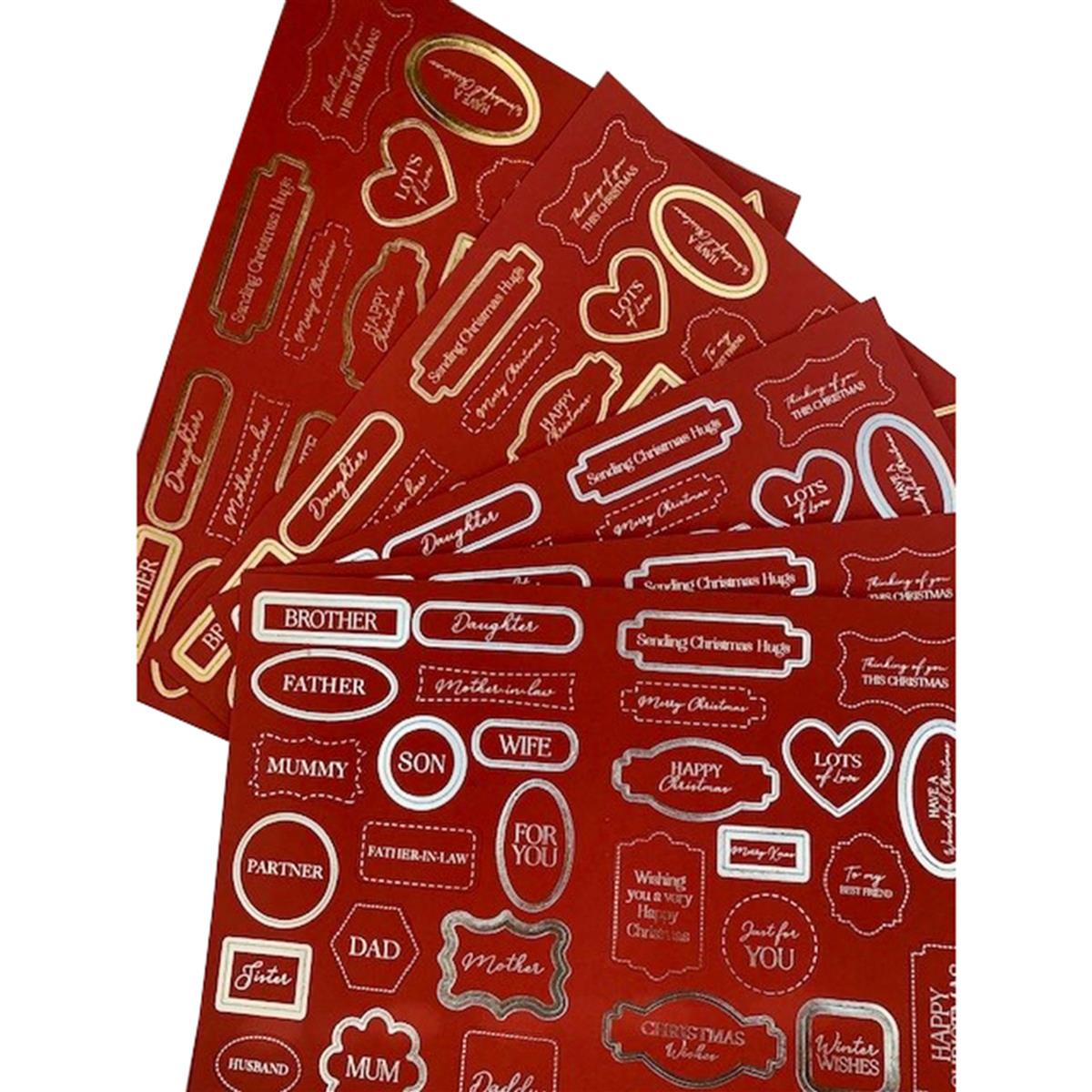 A4 ENVY RED FESTIVE SENTIMENTS PK10