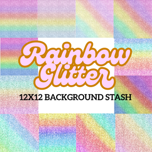 12x12 Glitter Ombre Background Stash