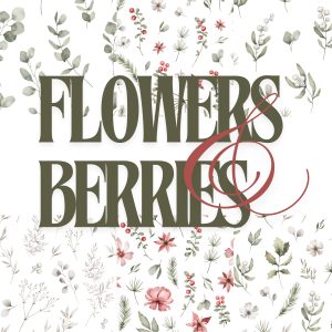 12x12 Flowers and Berries Background Stash