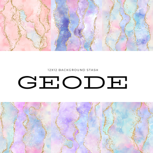 12x12 Geode Background Stash Set