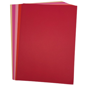 (160G) A4 MULTI SHADE A4 PINK TINTS CARD PACK 50