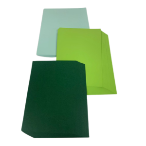 Paper Dienamics Triple Green A4 card bundle - 3 shades of green - 120 sheets