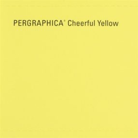 Pergraphica Cheerful Yellow Cardstock - 12x12 230gsm 25 sheets