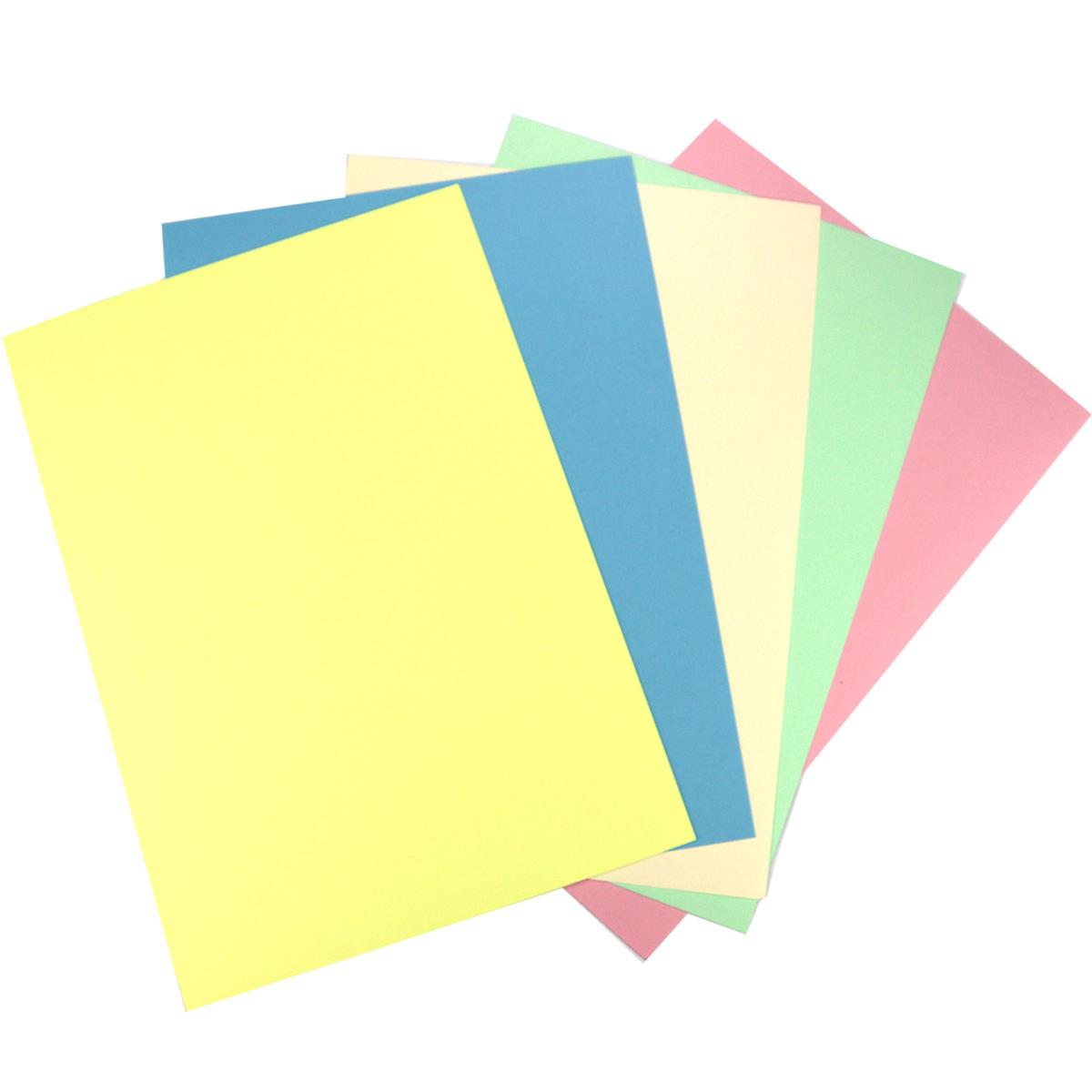 A4 Assorted Pastel Card 210gsm - 50 Sheets