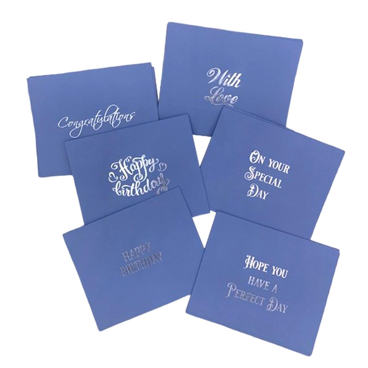 Soft Blue Sentiment Bundle - 24 Sheets
