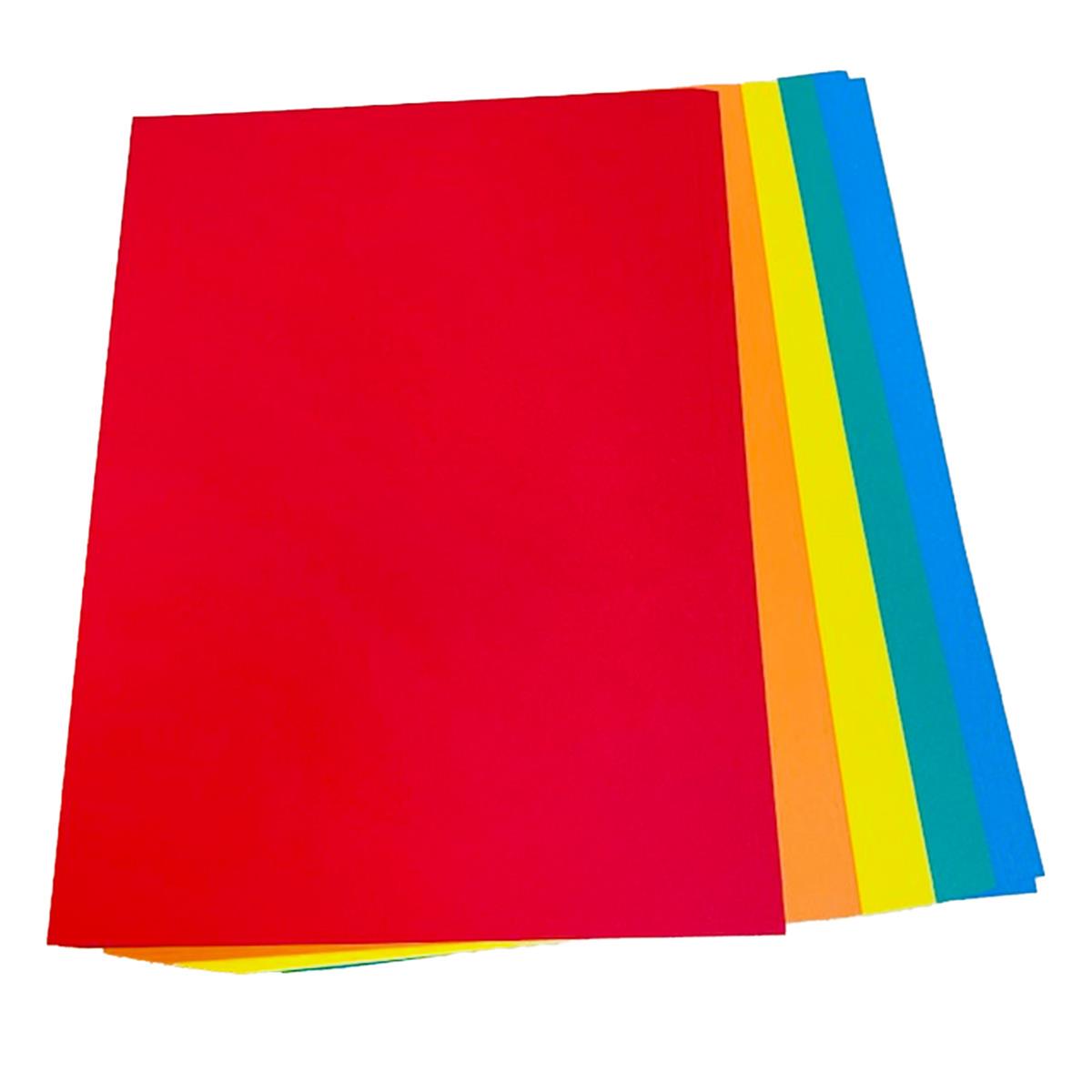 A4 Assorted Brights Card 160g - 50 Sheets